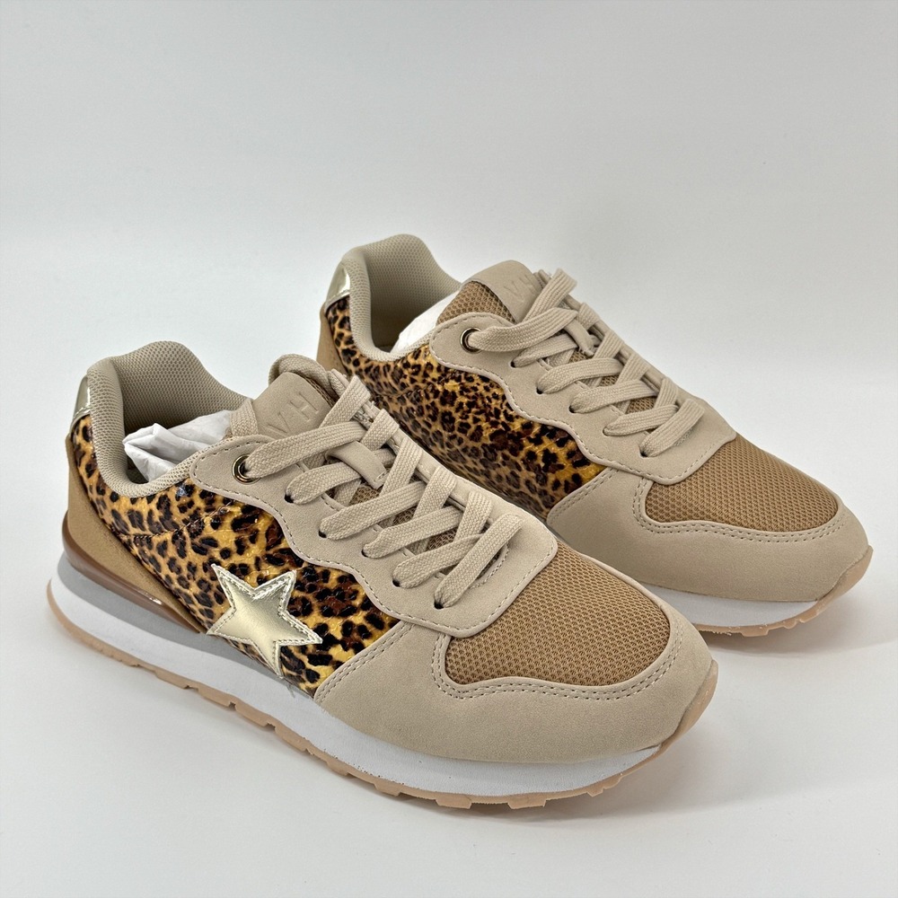 Vintage Havana Sneakers Womens Size 6 Renee Wild Cheetah Star Leopard Print NEW - Picture 11 of 15